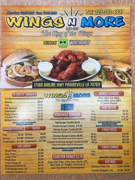 wings n more|wings & more restaurant.